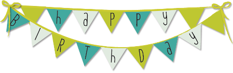 Happy birthday bunting